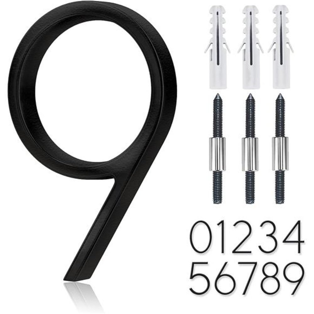 5"Stainless Steel Floating House Number,Metal Modern House Numbers,Mailbox Decor